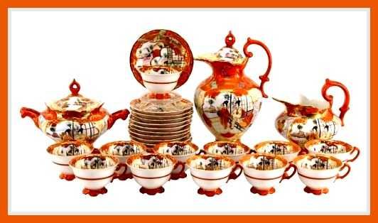 Serviço completo de café para 12 pessoas, VA