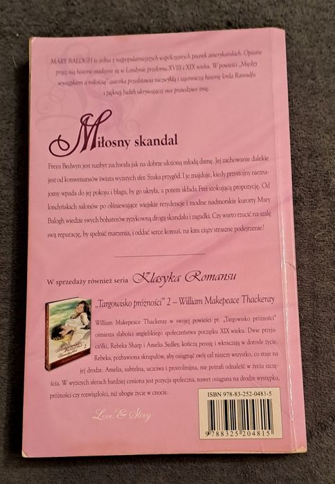 Miłosny skandal; Mary Balogh