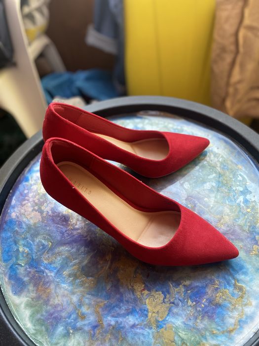 Туфлі лодочки червоні
