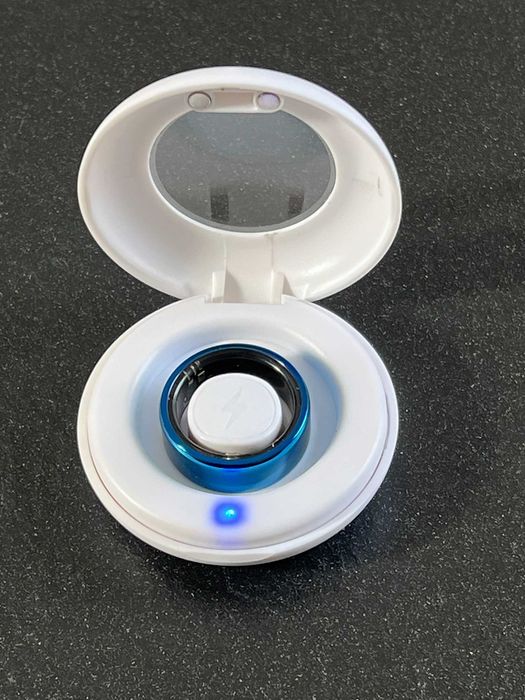 Smart Ring #8 18.2mm Niebieski Android iOS Inteligentny pierścionek