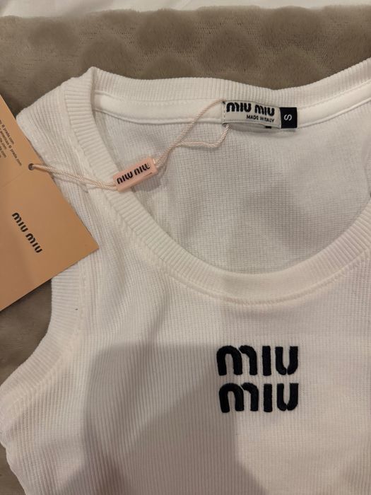 Top Branco Miu Miu