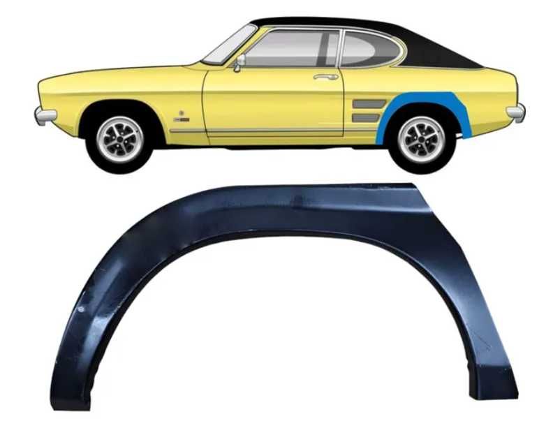 FORD CAPRI ESCORT/FIESTA/TAUNUS części blacharskie nadwozia lampy przednie tylne zbiornik paliwa
