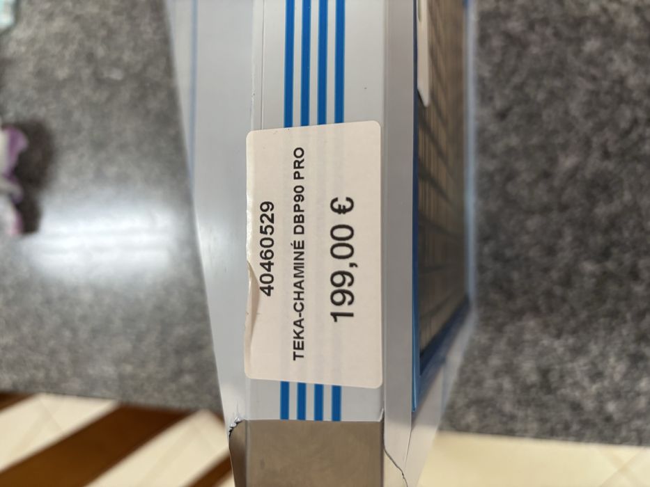 Teka DBP90 PRO – exaustor de 90cm em inox completamente novo nunca usa