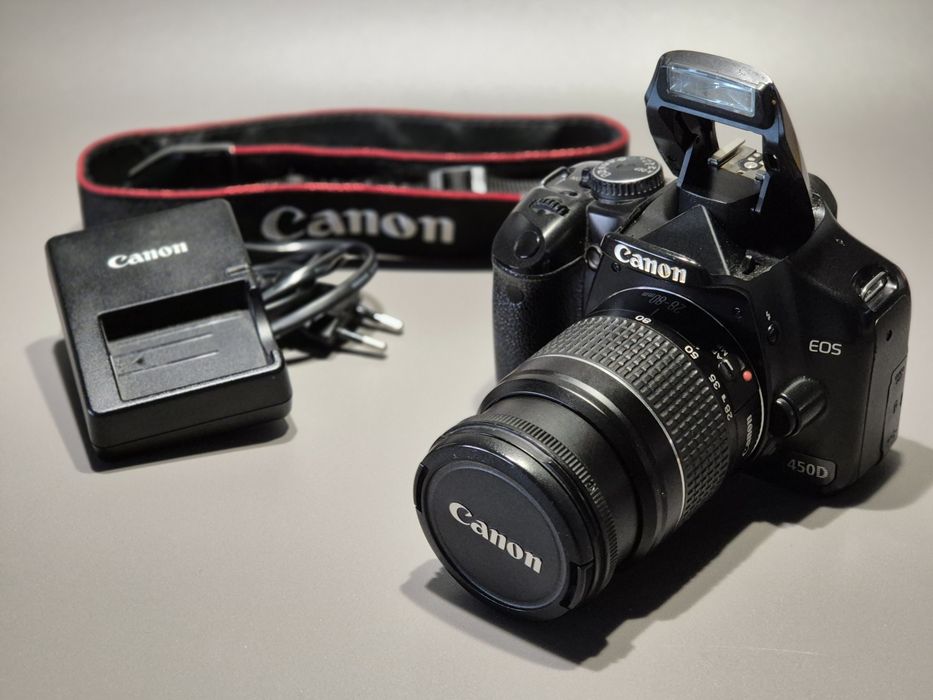 Canon DSLR 450D + Lente Canon EF 28-80mm