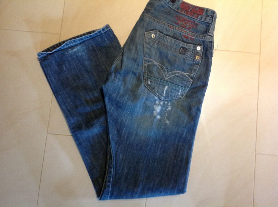 RIVER ISLAND slouch Spodnie Męskie , jeans