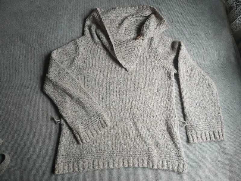 Sweter z paskiem xxl