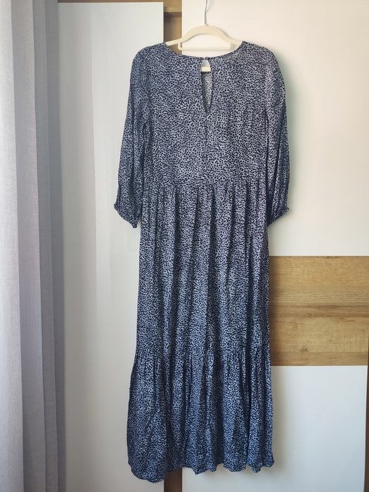 Wiskozowa sukienka new look 36 panterka tall