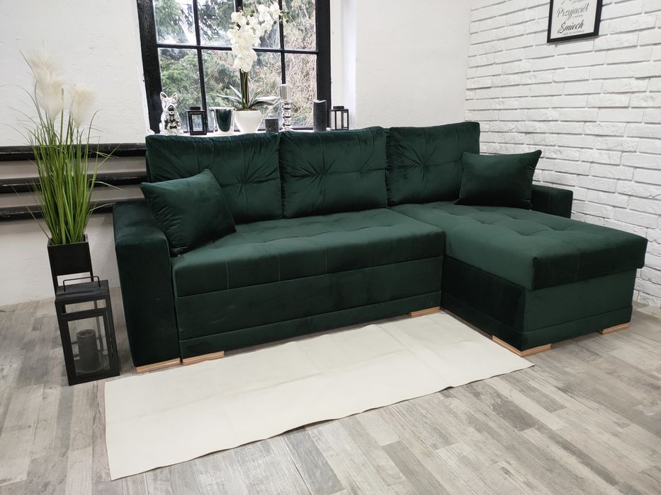 Narożnik Kleopatra, sprężyny welur