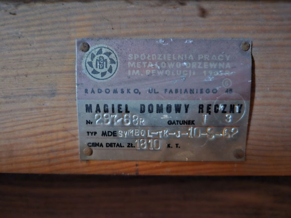 Magiel domowy reczny