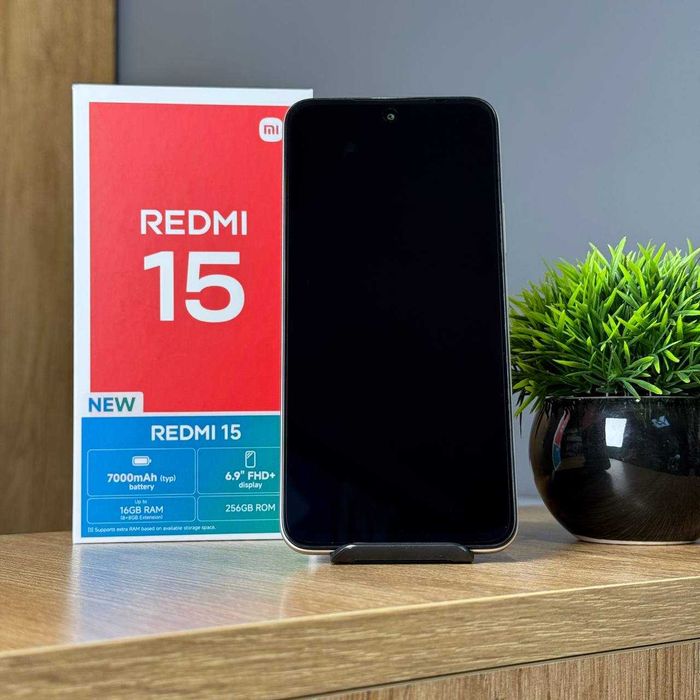 НОВИЙ Телефон Xiaomi Redmi 15 8/256 Titan Gray 7000мАh Купити Смартфон