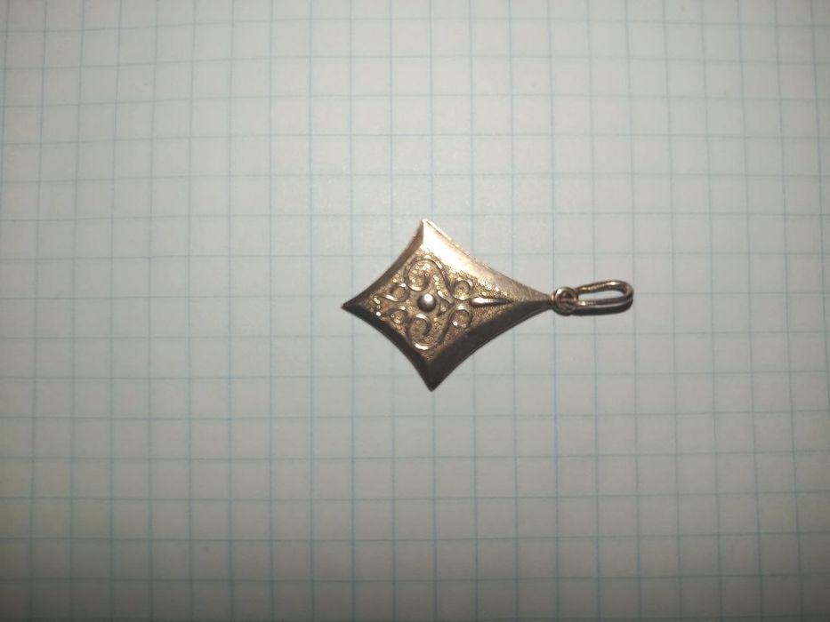 Серебряний Кулон позолочений подвеска
