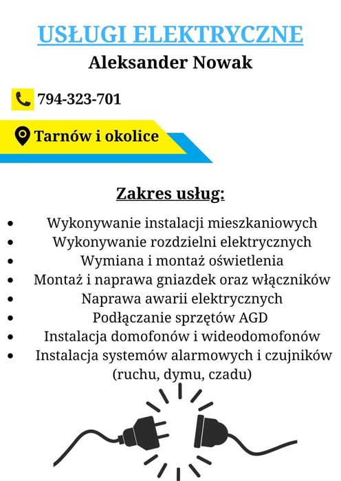 Uslugi Elektryczne | Elektryk Tanio i solidnie