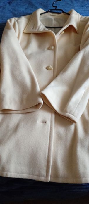 Płaszcz damski przejściowy ecru Richard Muller