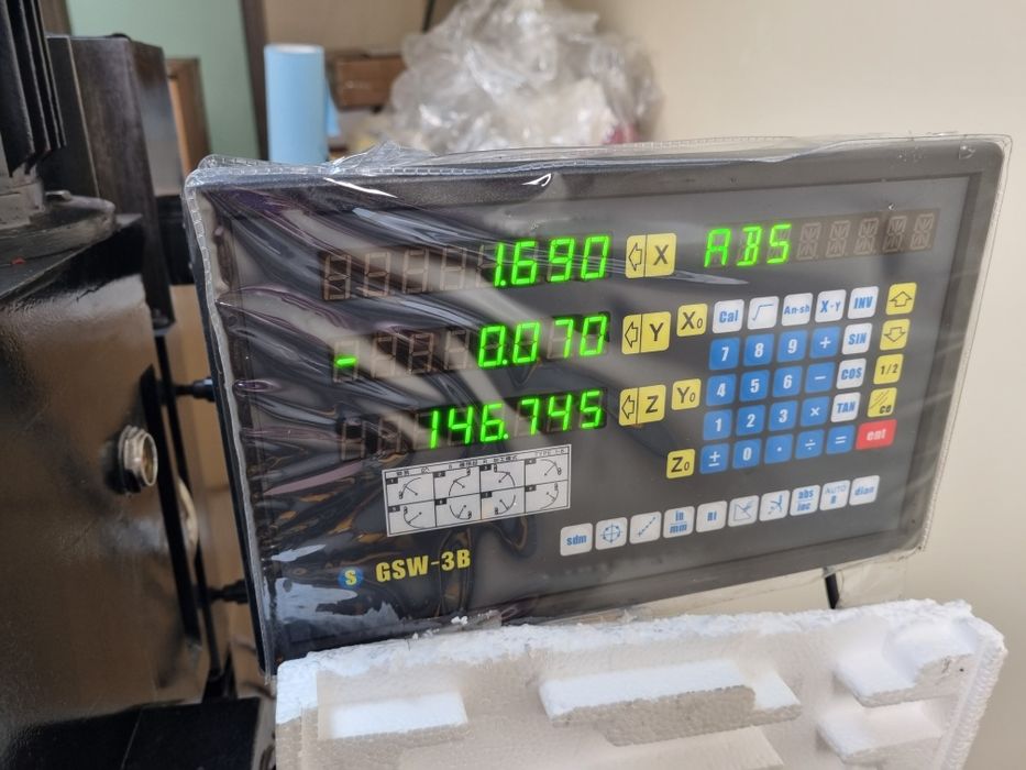 Свердлильно-фрезерний верстат DM46G JP Industrial 1.5кВт Фрезерный станок по металлу сверлильный нарізання різьблення