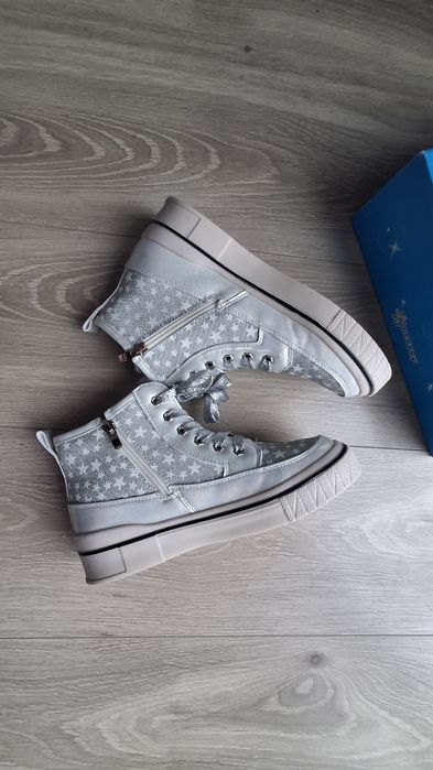 Wysokie trampki dziewczęce rozmiar 34
