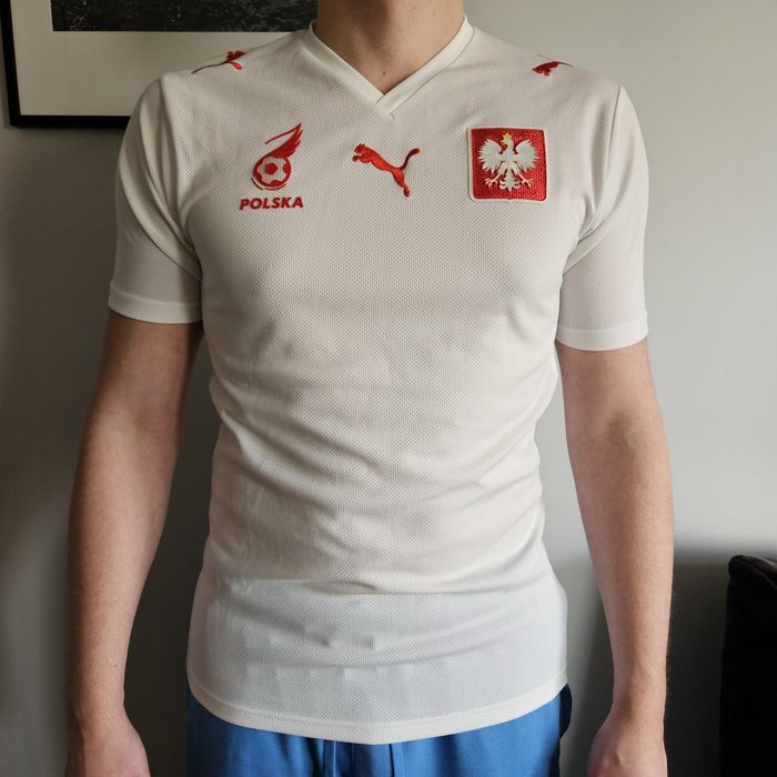 Biała koszulka reprezentacji Polski Puma