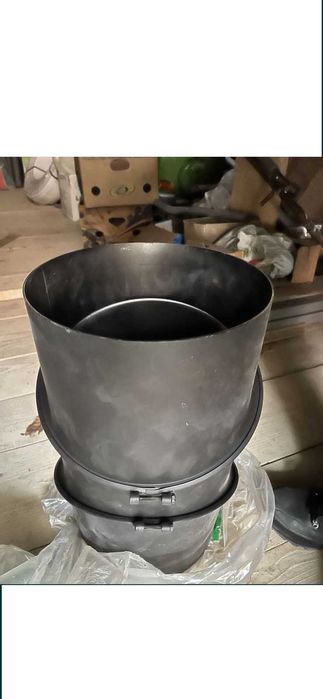 DARCO Коліно 90 град - діам 250 мм регульоване чорне, димохідне