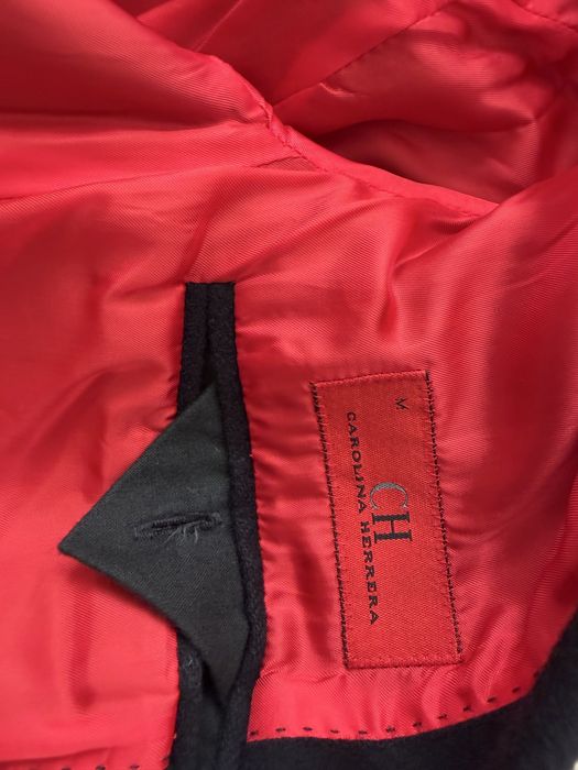 Sobretudo caxemira Carolina Herrera azul escuro tamanho M