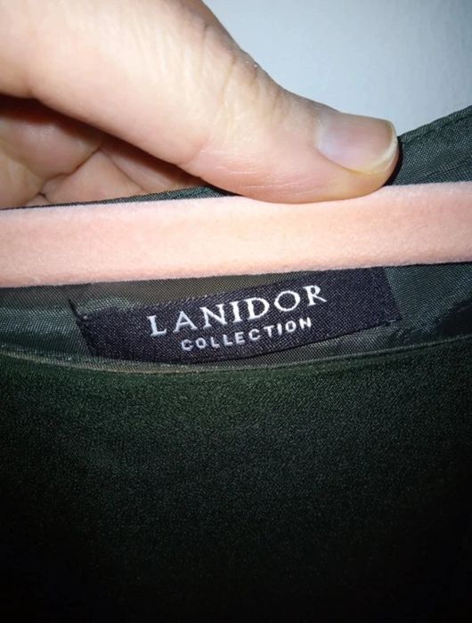 Vestido formal reto verde escuro L / 40 Lanidor