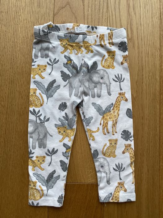 Komplet 3 częściowy H&M Safari | Żółty zestaw | Rozmiar 80 | Lato