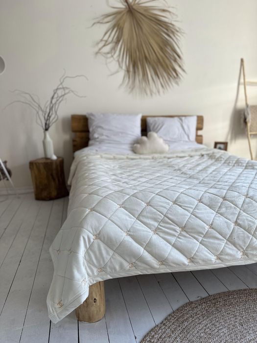 Велюрове стьобане покривало Шанель , Плед Покривало