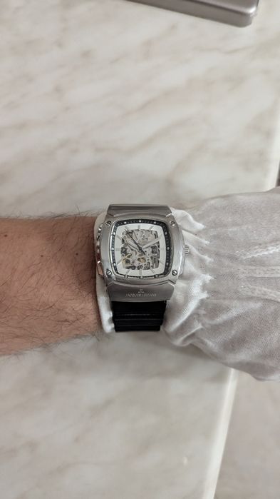 Часы Jacques lemans JL 1-1379 automatic, годинник скелетон Австрія