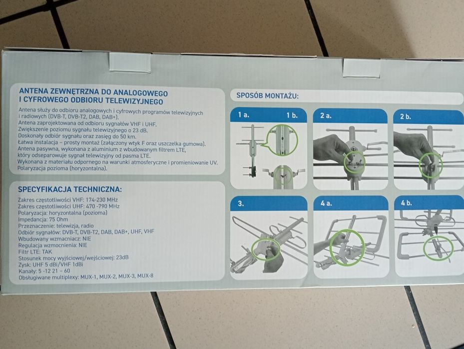 Antena zewnętrzna nowa