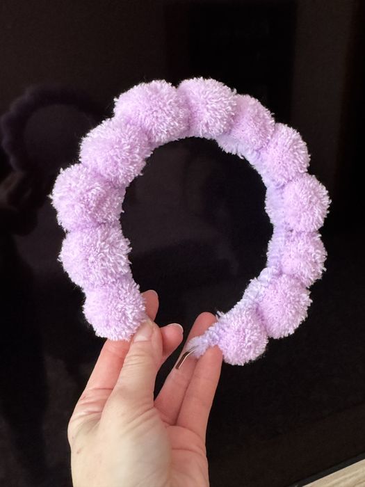 Обруч  сніжка зефірка ручна робота