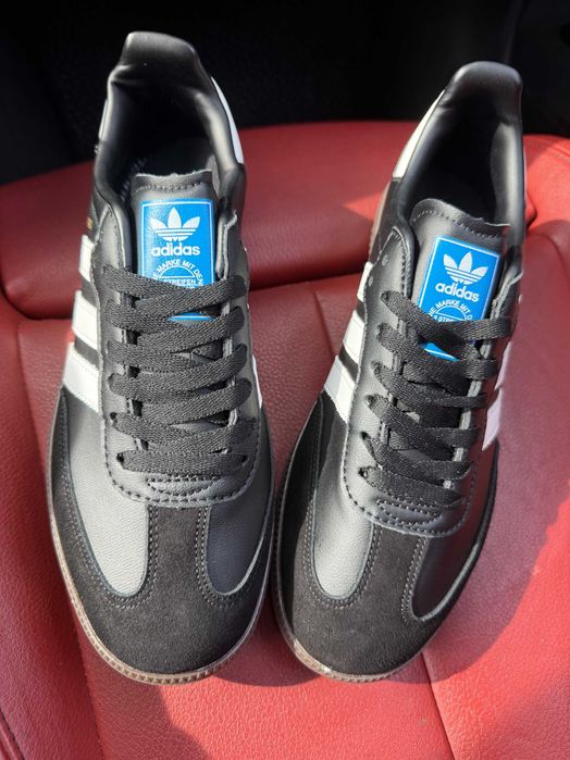 (БЕЗ ПЕРЕДОПЛАТИ) Adidas Samba OG Black White адідас самба чорні з білим