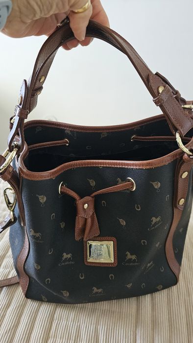 Bolsa Cavalinho preta e castanho