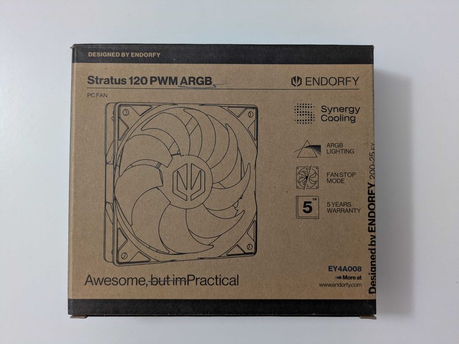 3 x Wentylator ARGB ENDORFY Stratus 120 PWM ARGB 120mm Nowe Gwarancja
