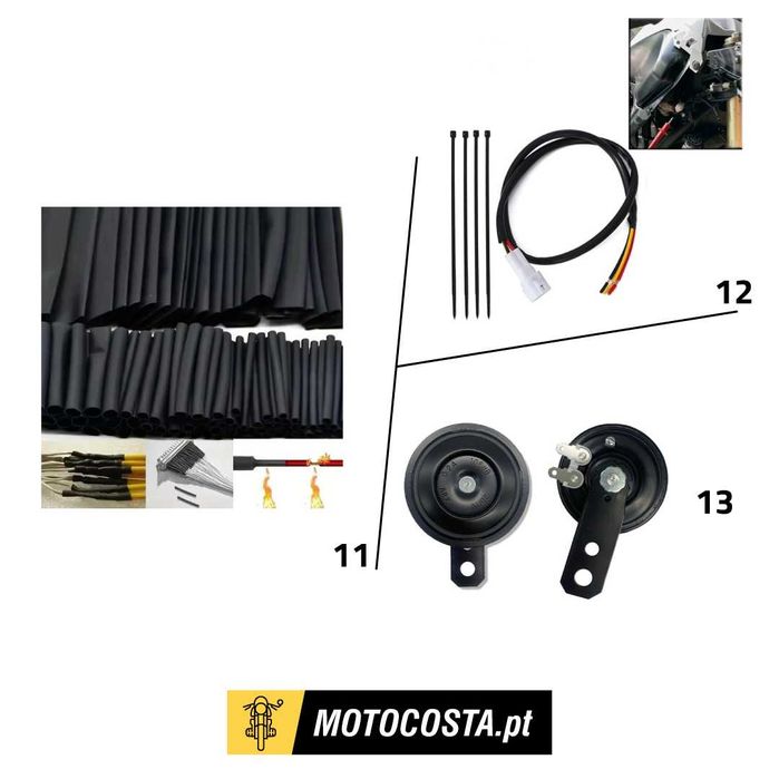 Relés e Componentes Elétricos - Piscas, Resistências - MOTOCOSTA