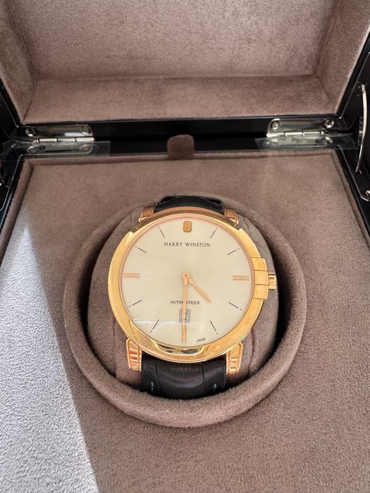 Zegarek Harry Winston Midnight, Model 450-MA42R, Złoto 18K, Dokumenty
