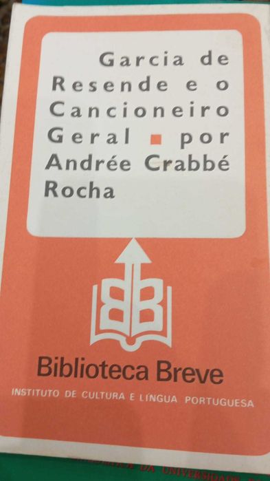 Andrée Crabbé Rocha, Garcia de Resende eo Cancioneiro Geral
