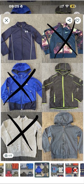 Все по 100 грн Кофта/реглан/на флісі/zara/adidas/next/george/104-110-116 хлопчик