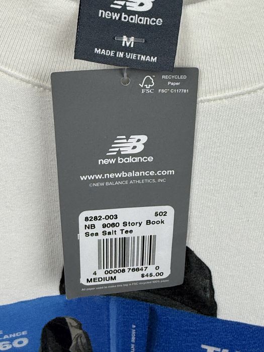 Футболка New Balance Book White MT51869 S-XL оригінал