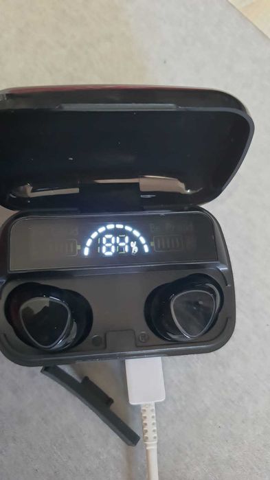 TWS True Wireless Earbuds Bluetooth M10 Waterproof Headset Black NEW