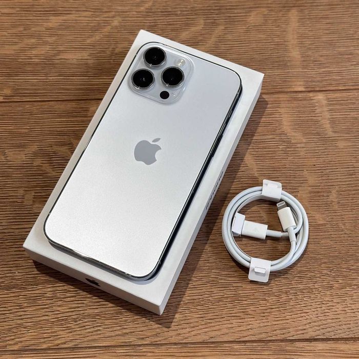  Apple iPhone 14 Pro Max 128GB Silver Srebrny Idealny Bat 100% Gwarancja