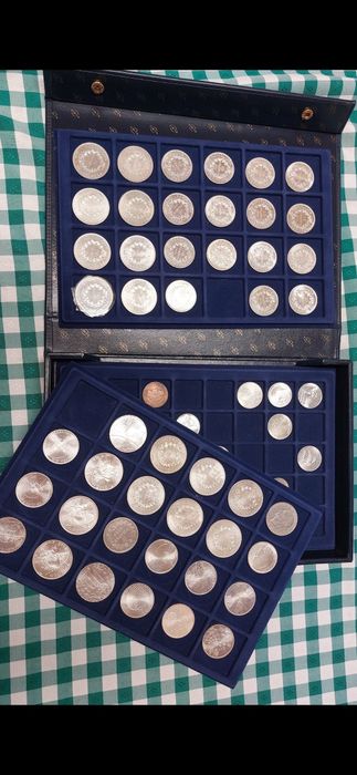 Moedas de 10 francos prata
