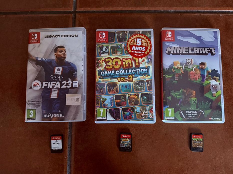 Nintendo Switch com jogos