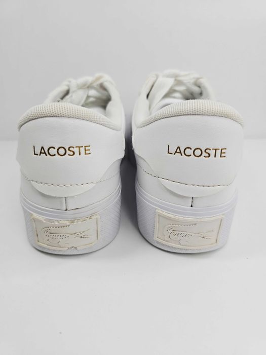 Buty sneakersy na platformie damskie Lacoste Ziane Platform 124 białe