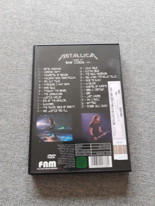 DVD musical concerto "Live in San Diego" dos METALLICA