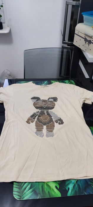 Bluzka beżowa z misiem Kataliński