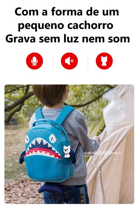 Gravador de som oculto escondido em porta chaves  com detecção de som