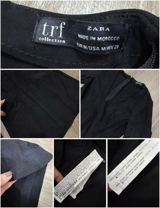 Платье туника флис Zara замш Asos xs-s серое черное