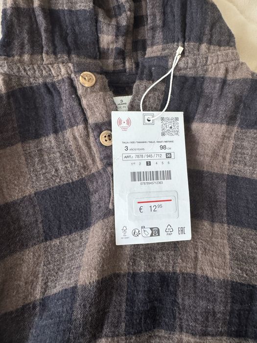 Крута сорочка zara 98 см 3 роки