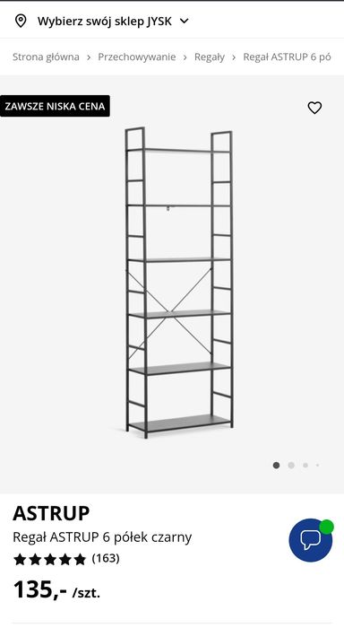 Zestaw regałów  Jysk Astrup - stan bardzo dobry REZERWACJA!!!