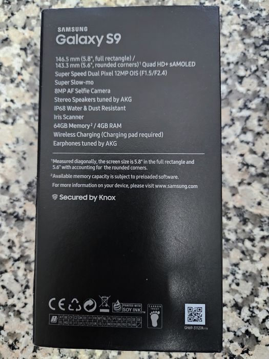 Samsung Galaxy S9 64GB E 4GB RAM.