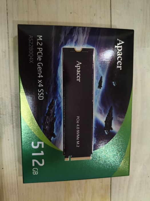SSD Apacer M.2 NVMe Gen4 x4 на 512 Gb нова