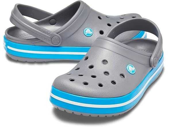Крокси клоги унісекс Crocs Crocband Clog W7/M5 сірі сині
